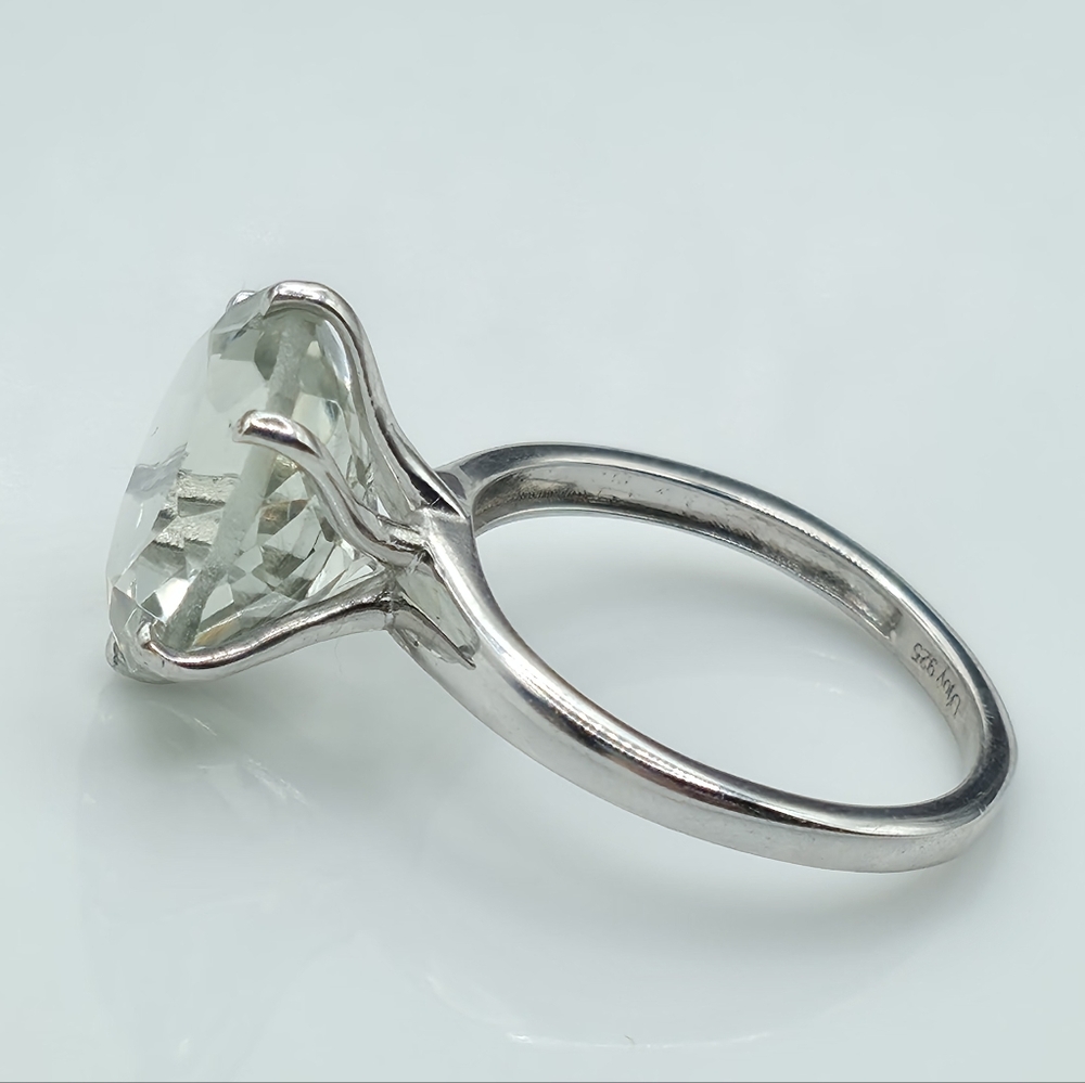 NWOT Extraordinary Montezuma 6.25c Earth Mined Genuine Prasiolite Solitaire Ring - Picture 3 of 10